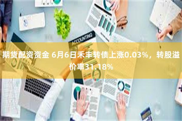 期货配资资金 6月6日禾丰转债上涨0.03%，转股溢价率31.18%