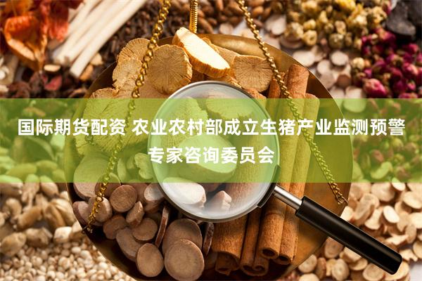 国际期货配资 农业农村部成立生猪产业监测预警专家咨询委员会