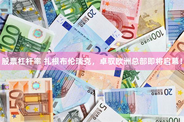 股票杠杆率 扎根布伦瑞克，卓驭欧洲总部即将启幕！