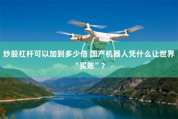 炒股杠杆可以加到多少倍 国产机器人凭什么让世界“买账”？