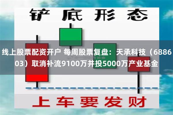 线上股票配资开户 每周股票复盘：天承科技（688603）取消补流9100万并投5000万产业基金