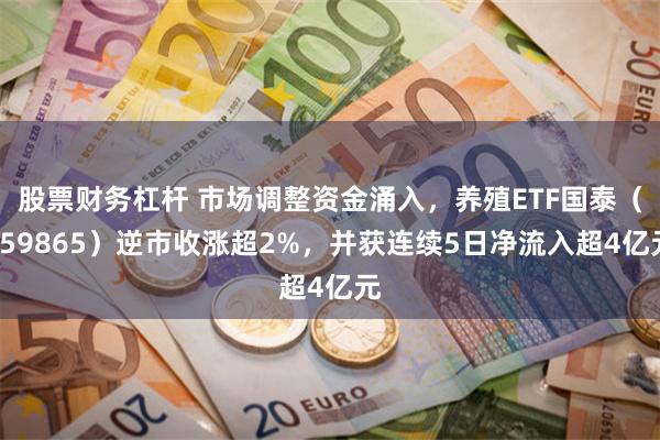 股票财务杠杆 市场调整资金涌入，养殖ETF国泰（159865）逆市收涨超2%，并获连续5日净流入超4亿元