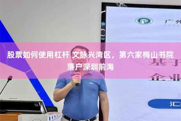 股票如何使用杠杆 文脉兴湾区，第六家梅山书院落户深圳前海