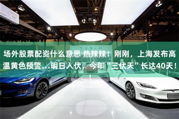 场外股票配资什么意思 热辣辣！刚刚，上海发布高温黄色预警…明日入伏，今年“三伏天”长达40天！