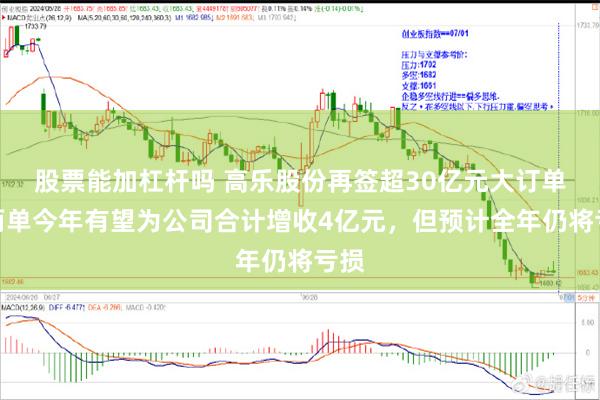 股票能加杠杆吗 高乐股份再签超30亿元大订单！两单今年有望为公司合计增收4亿元，但预计全年仍将亏损
