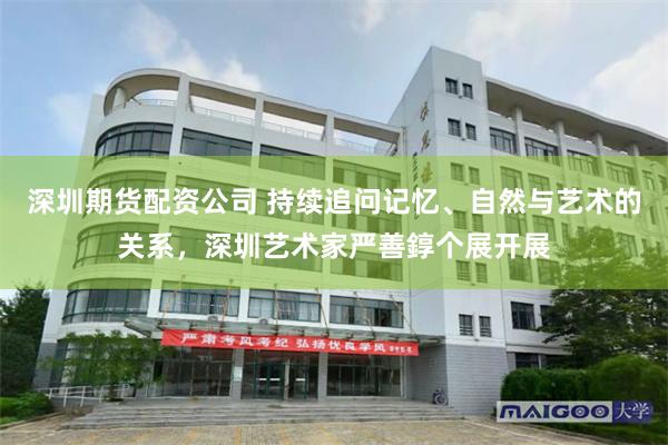 深圳期货配资公司 持续追问记忆、自然与艺术的关系,深圳艺术家严善錞个展开展