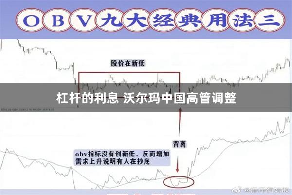 杠杆的利息 沃尔玛中国高管调整