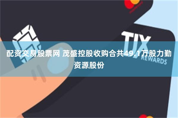 配资交易股票网 茂盛控股收购合共49.1万股力勤资源股份